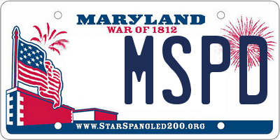 MD license plate MSPD