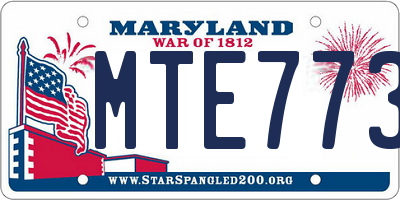 MD license plate MTE7730