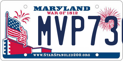 MD license plate MVP736
