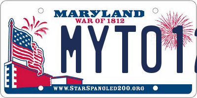 MD license plate MYT012