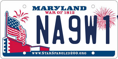 MD license plate NA9W1Y