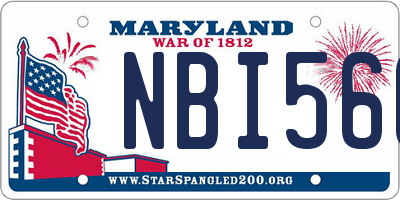 MD license plate NBI566