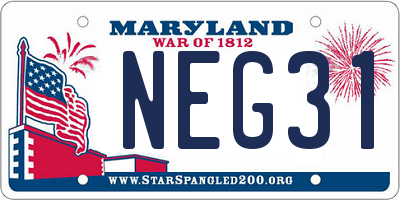 MD license plate NEG311
