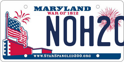 MD license plate NOH20