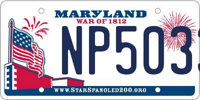 MD license plate NP5033