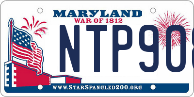 MD license plate NTP908