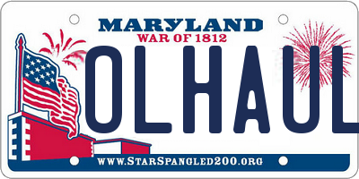 MD license plate OLHAULR