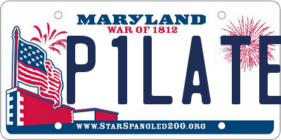 MD license plate P1LATES