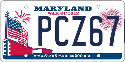 MD license plate PCZ676