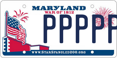 MD license plate PPPPP