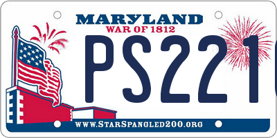 MD license plate PS2210