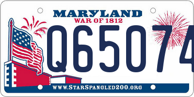 MD license plate Q650741