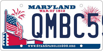 MD license plate QMBC59