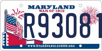 MD license plate R930819