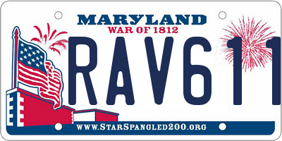 MD license plate RAV6118