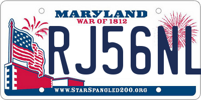 MD license plate RJ56NLM