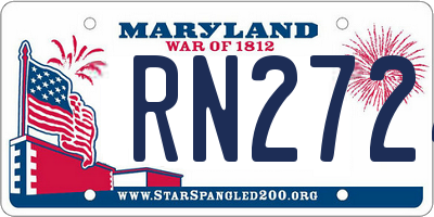 MD license plate RN2724