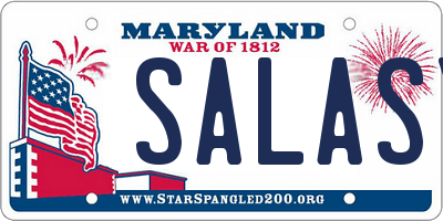 MD license plate SALASY