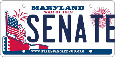 MD license plate SENATE7