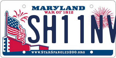 MD license plate SH11NVN