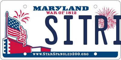 MD license plate SITRI