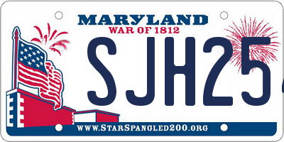 MD license plate SJH254