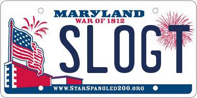 MD license plate SLOGTI