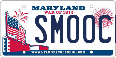 MD license plate SMOOCH