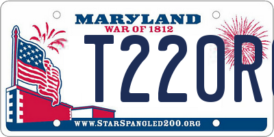 MD license plate T220RO