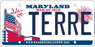 MD license plate TERREL
