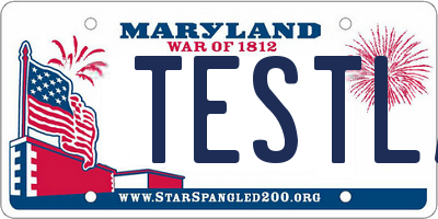 MD license plate TESTLA