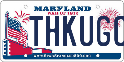 MD license plate THKUGOD