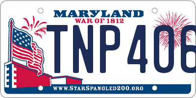 MD license plate TNP4067