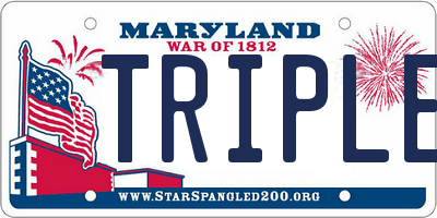 MD license plate TRIPLEX