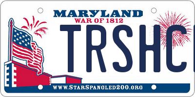 MD license plate TRSHCN