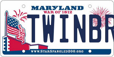 MD license plate TWINBRK