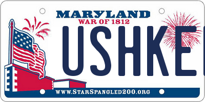 MD license plate USHKER