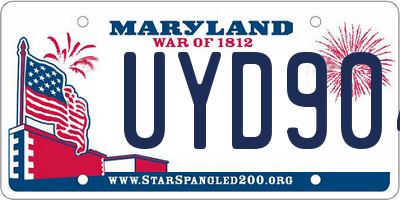 MD license plate UYD904