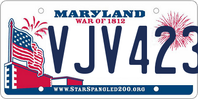 MD license plate VJV4237