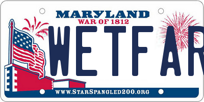 MD license plate WETFART