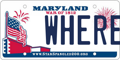 MD license plate WHERE