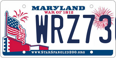 MD license plate WRZ730
