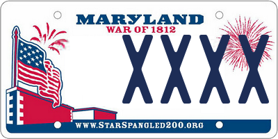 MD license plate XXXX