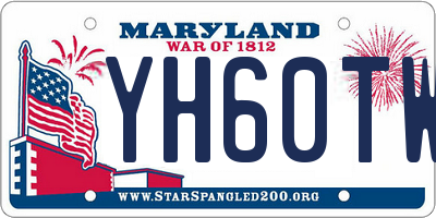 MD license plate YH60TWJ