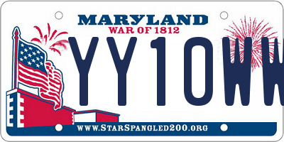 MD license plate YY10WWU