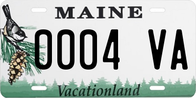 ME license plate 0004VA