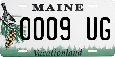 ME license plate 0009UG