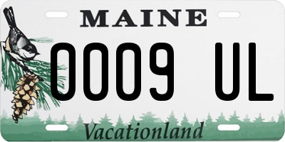 ME license plate 0009UL