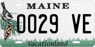 ME license plate 0029VE