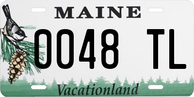 ME license plate 0048TL